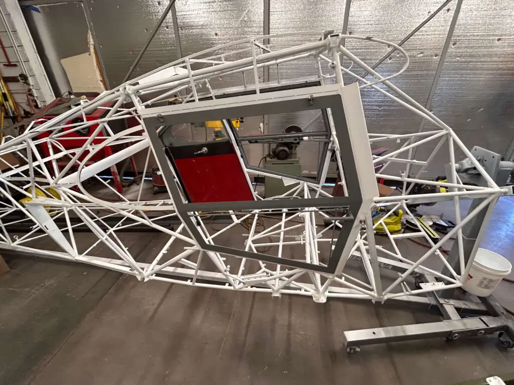 Super Pacer cockpit during the build