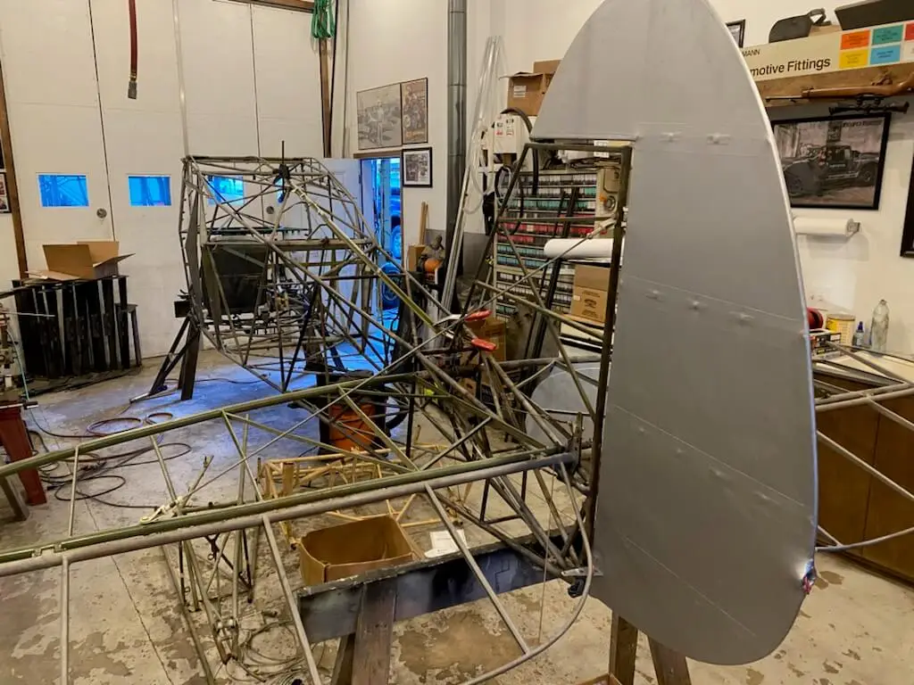 Super Pacer fuselage under construction