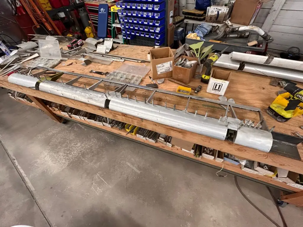 Super Pacer lengthened fuselage under construction